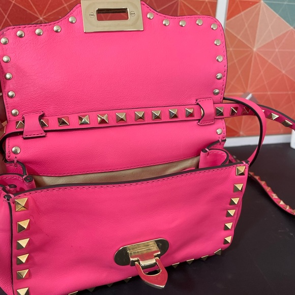 Authenticated Valentino Small Rockstud Crossbody Bag! - Picture 7 of 14
